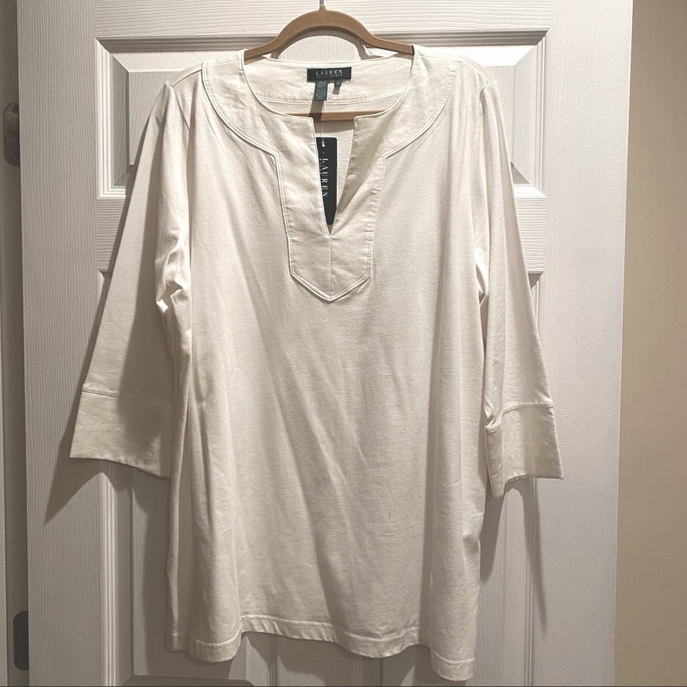 Ralph Lauren - White Tunic - 2X